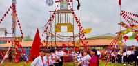 Trường THCS Quế Thuận tổ chức Hội trại mừng Đảng, mừng Xuân  Quý Mão năm 2023