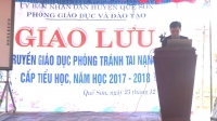 Giao lưu  tuyên truyền giáo dục phòng tránh tai nạn bom mìn cấp tiểu học các phòng GDĐT thuộc dự án tỉnh Quảng Nam