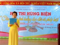 Hội thi hùng biện “Câu chuyện tình huống đạo đức và pháp luật” dành cho học sinh THCS huyện Quế Sơn năm 2015